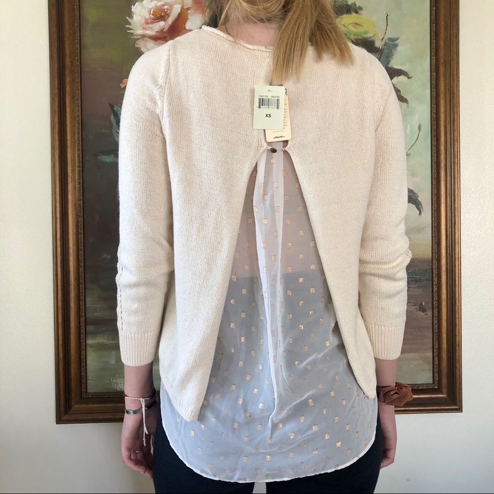 Lucky Brand Metallic Mix Sweater
